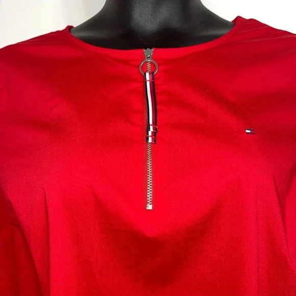 TOMMY HILFIGER Blouse Top with Front Zipper Size XL - Picture 4 of 8